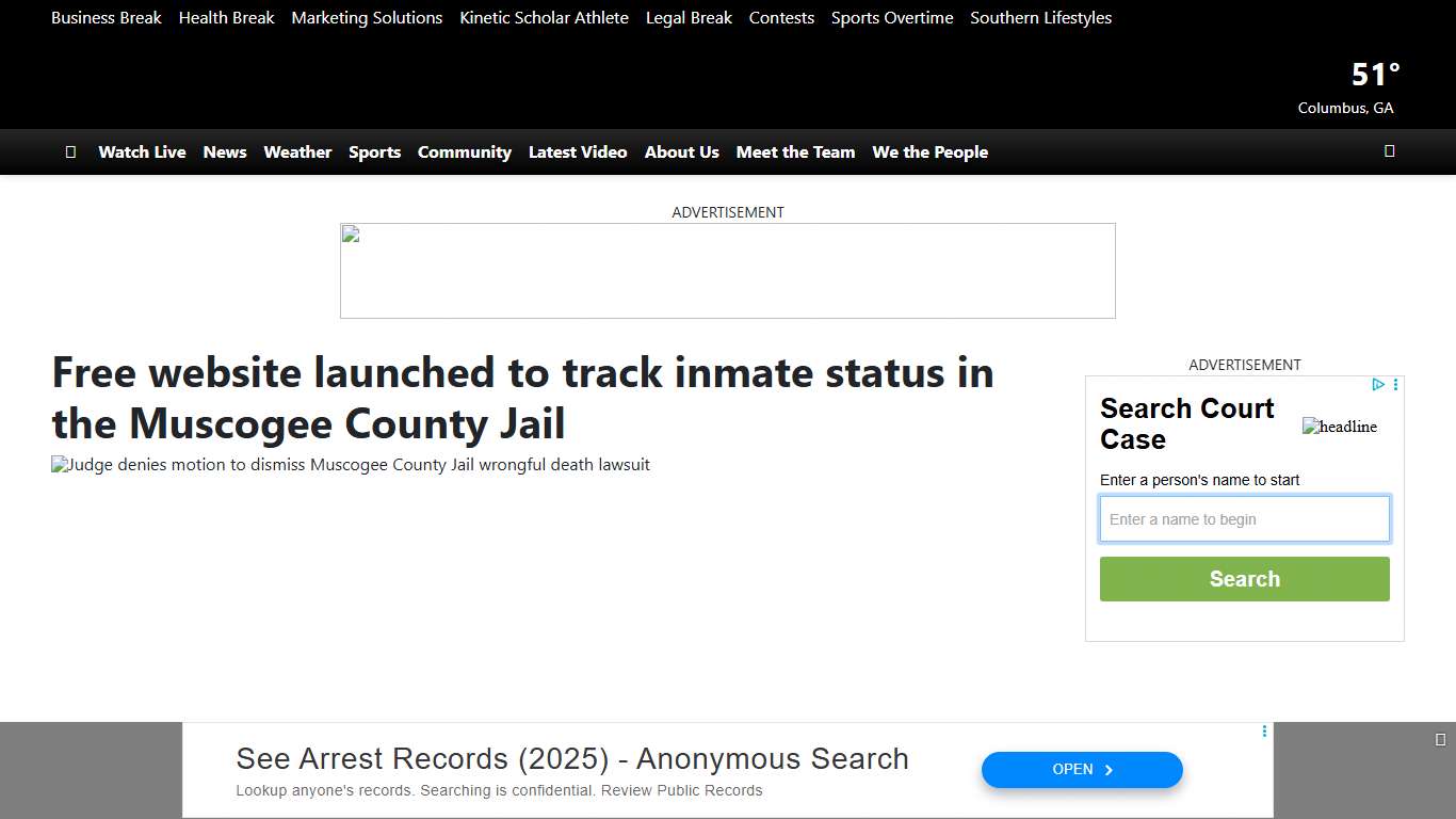Free website launched to track inmate status in the Muscogee County Jail